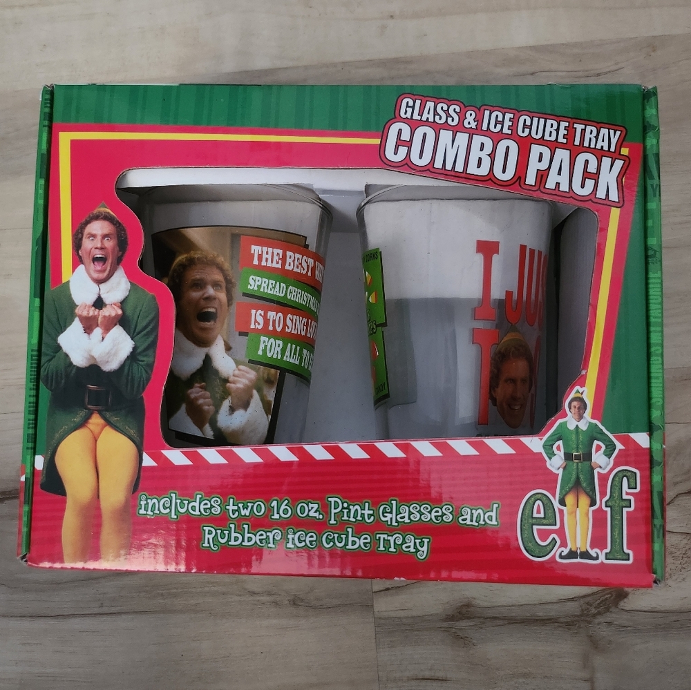 Brand New in Box Glass &Icecube Tray Combo Pack